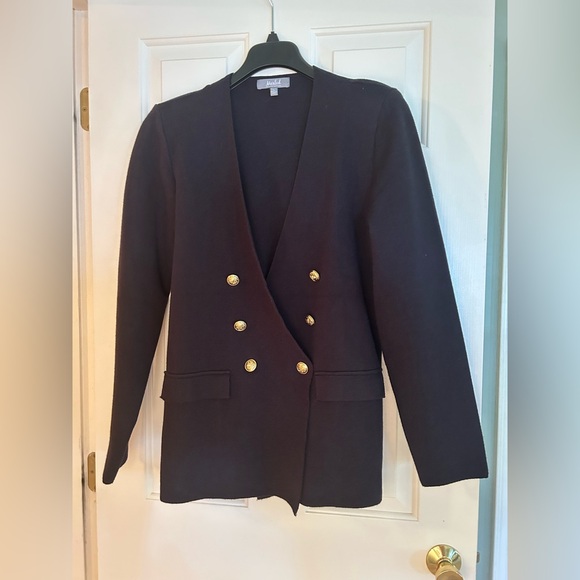NWOT Marled women’s blazer, XL, black, gold buttons.  Beautiful blazer! - Picture 2 of 10